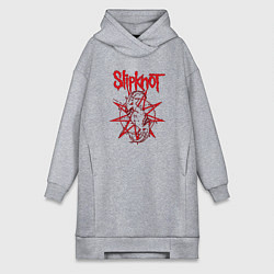 Женское худи-платье Slipknot Slip Goats Art, цвет: меланж