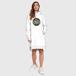 Женское худи-платье НБА - Милуоки, цвет: белый — фото 2