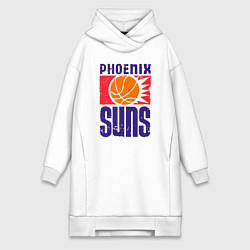 Женское худи-платье Phoenix Suns, цвет: белый