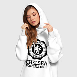 Женское худи-платье Chelsea FC: Emblem, цвет: белый — фото 2