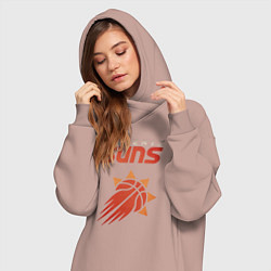 Женское худи-платье Phoenix Suns, цвет: пыльно-розовый — фото 2