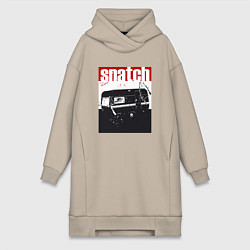 Женское худи-платье Большой куш Гай Ричи, цвет: миндальный