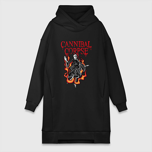 Женская толстовка-платье Cannibal Corpse Труп Каннибала Z / Черный – фото 1