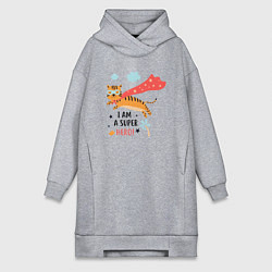 Женская толстовка-платье Я Супергерой