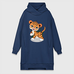 Женская толстовка-платье Тигренок