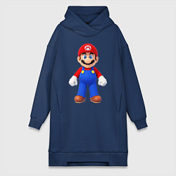 Женское худи-платье Mario, цвет: тёмно-синий