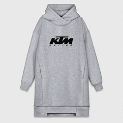 Женское худи-платье КТМ МОТОКРОСС KTM RACING, цвет: меланж