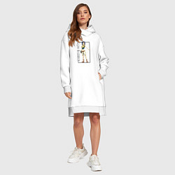 Женское худи-платье Леви МакГарден Хвост феи, цвет: белый — фото 2