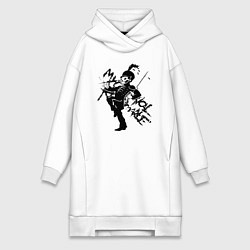 Женское худи-платье The Black Parade My Chemical Romance, цвет: белый