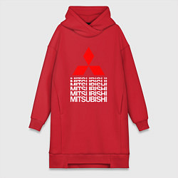 Женская толстовка-платье MITSUBISHI МИЦУБИСИ МИТСУБИСИ МИЦУБИШИ LOGO STYLE