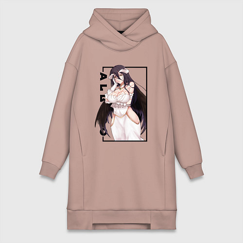 Женская толстовка-платье Альбедо Albedo Повелитель / Пыльно-розовый – фото 1