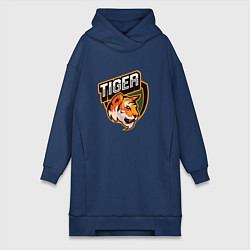 Женская толстовка-платье Тигр Tiger логотип