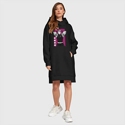 Женское худи-платье Хашира Звука, цвет: черный — фото 2