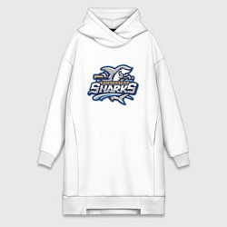 Женская толстовка-платье Wilmington sharks -baseball team