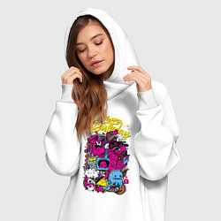 Женское худи-платье Happy Birthday to you!, цвет: белый — фото 2