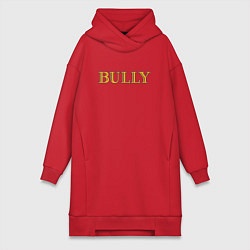 Женское худи-платье Bully Big Logo, цвет: красный