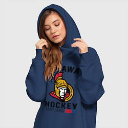 Женское худи-платье OTTAWA SENATORS ОТТАВА СЕНАТОРЗ, цвет: тёмно-синий — фото 2
