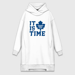 Женская толстовка-платье It is Toronto Maple Leafs Time, Торонто Мейпл Лифс