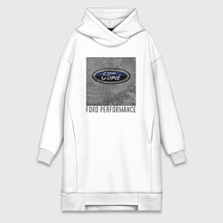 Женское худи-платье Ford Performance, цвет: белый