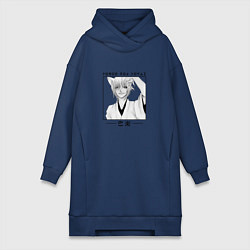 Женское худи-платье Kamisama Hajimemashita, Томоэ лис ёкай, цвет: тёмно-синий