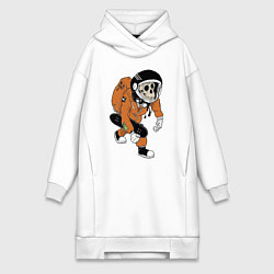 Женское худи-платье Astronaut Cool Monkey, цвет: белый