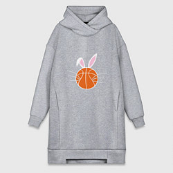 Женское худи-платье Basketball Bunny, цвет: меланж