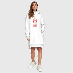 Женское худи-платье Klopp - Normal One, цвет: белый — фото 2