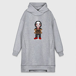 Женское худи-платье Free Billy Hugs, цвет: меланж