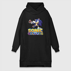 Женская толстовка-платье Sonic Colours Hedgehog Video game