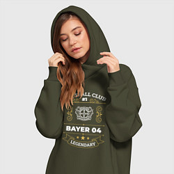 Женское худи-платье Bayer 04 FC 1, цвет: хаки — фото 2