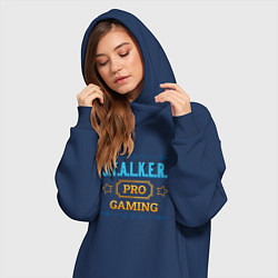 Женское худи-платье S T A L K E R PRO Gaming, цвет: тёмно-синий — фото 2