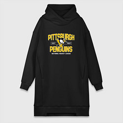 Женская толстовка-платье Pittsburgh Penguins Питтсбург Пингвинз
