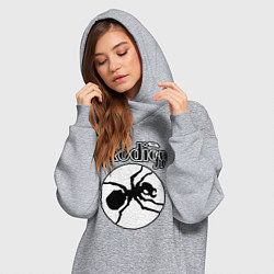 Женское худи-платье The prodigy ant, цвет: меланж — фото 2
