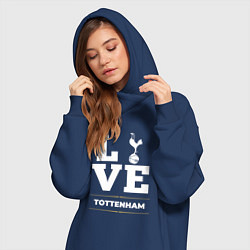 Женское худи-платье Tottenham Love Classic, цвет: тёмно-синий — фото 2