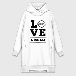 Женское худи-платье Nissan Love Classic, цвет: белый