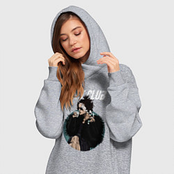 Женское худи-платье Helena Bonham Carter, цвет: меланж — фото 2