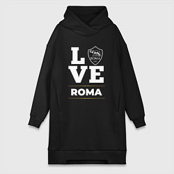 Женское худи-платье Roma Love Classic, цвет: черный
