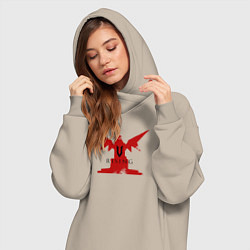Женское худи-платье Трон вампира, цвет: миндальный — фото 2