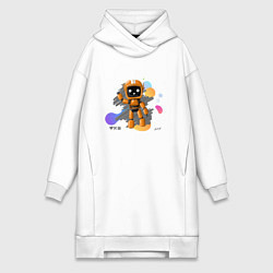 Женская толстовка-платье Любовь смерть роботы