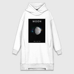Женская толстовка-платье Moon Луна Space collections