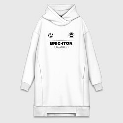 Женское худи-платье Brighton Униформа Чемпионов, цвет: белый
