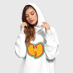 Женское худи-платье Wu-Tang Colors, цвет: белый — фото 2