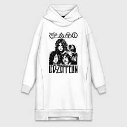 Женская толстовка-платье Led Zeppelin Black