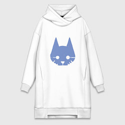 Женское худи-платье Stray Blue, цвет: белый