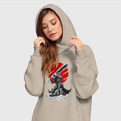 Женское худи-платье Guts the Black Swordsman, цвет: миндальный — фото 2