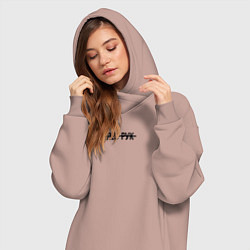 Женское худи-платье Как всегда лес рук, цвет: пыльно-розовый — фото 2