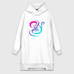 Женская толстовка-платье Ретро Змея