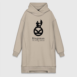 Женская толстовка-платье Kingsman Секретная служба - logo