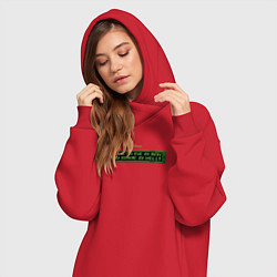 Женское худи-платье Better to die Roy, цвет: красный — фото 2