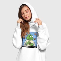 Женское худи-платье Pepe brainshtorm, цвет: белый — фото 2